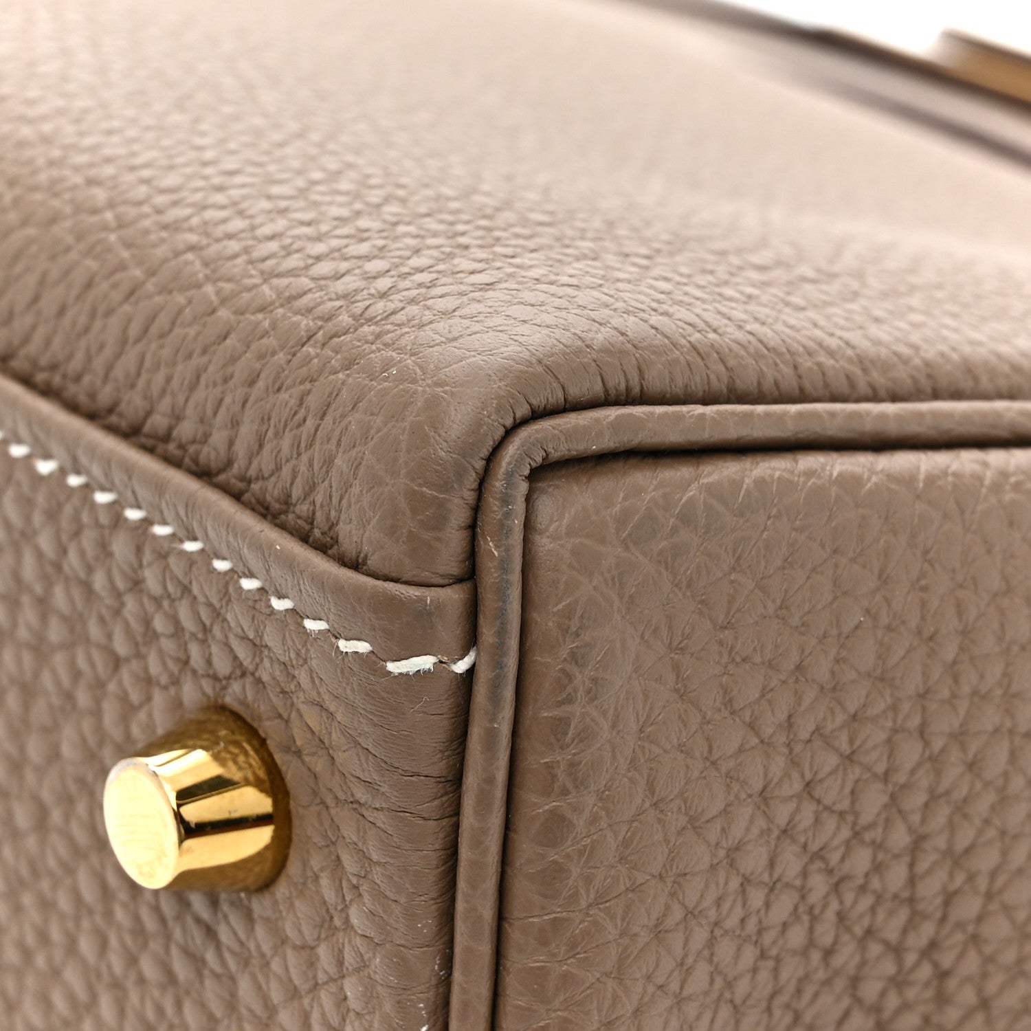 Hermes Togo Kelly Retourne 28 Etoupe 15 of 16