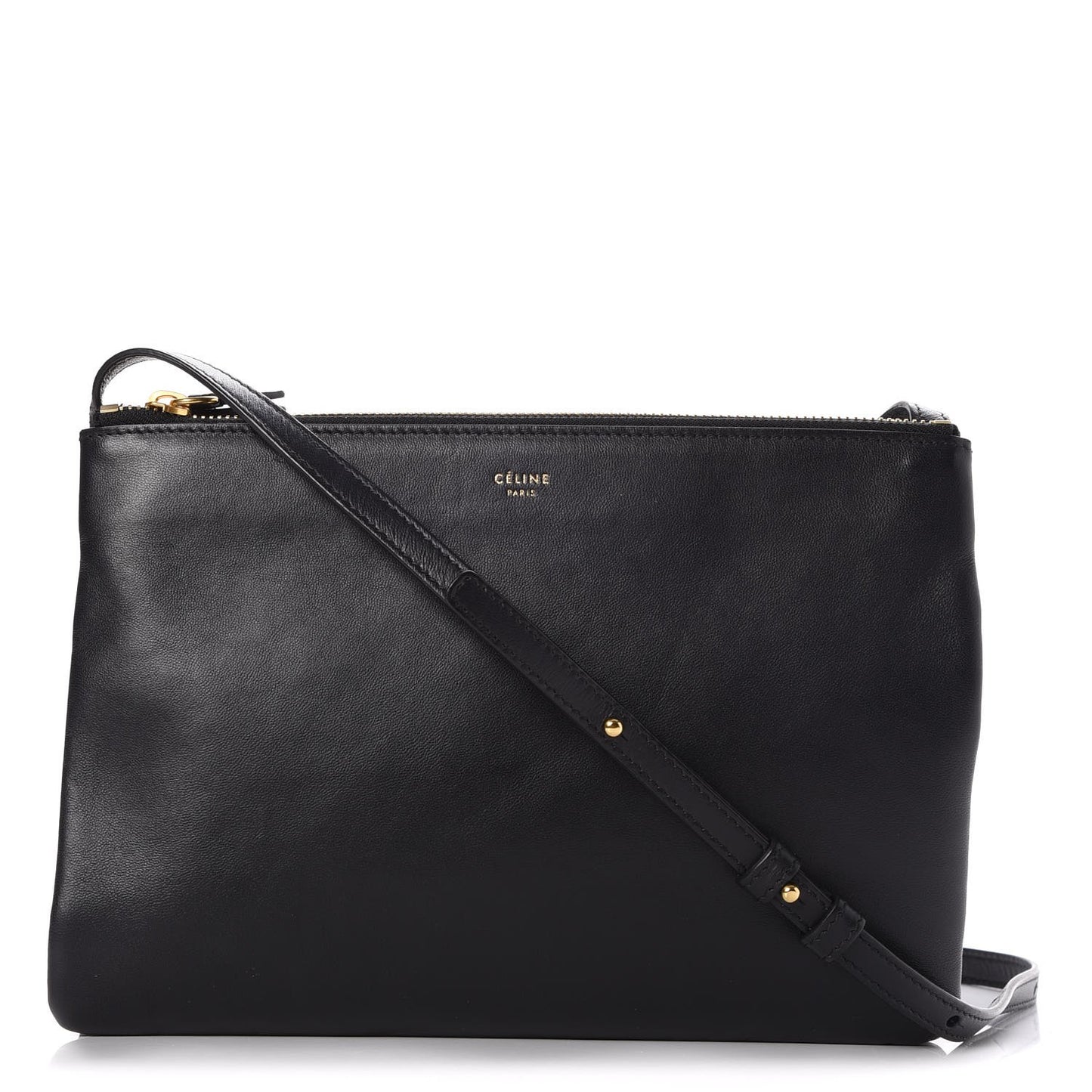 Lambskin Large Trio Crossbody Bag Navy Blue