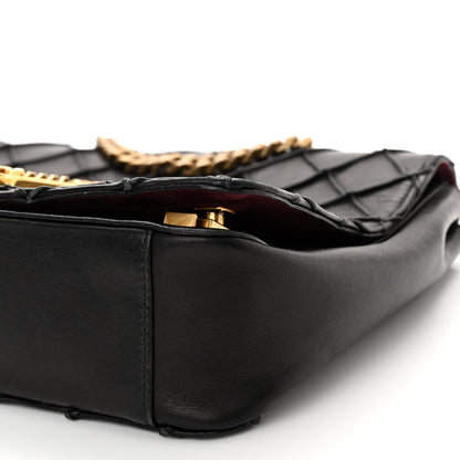 Marc Jacobs Lambskin Quilted Double Stitched The St Marc Trouble Shoulder Bag Black 9 of 10