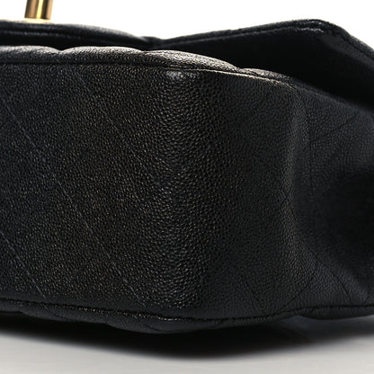 Chanel Caviar Quilted Mini Top Handle Rectangular Flap Black 10 of 11