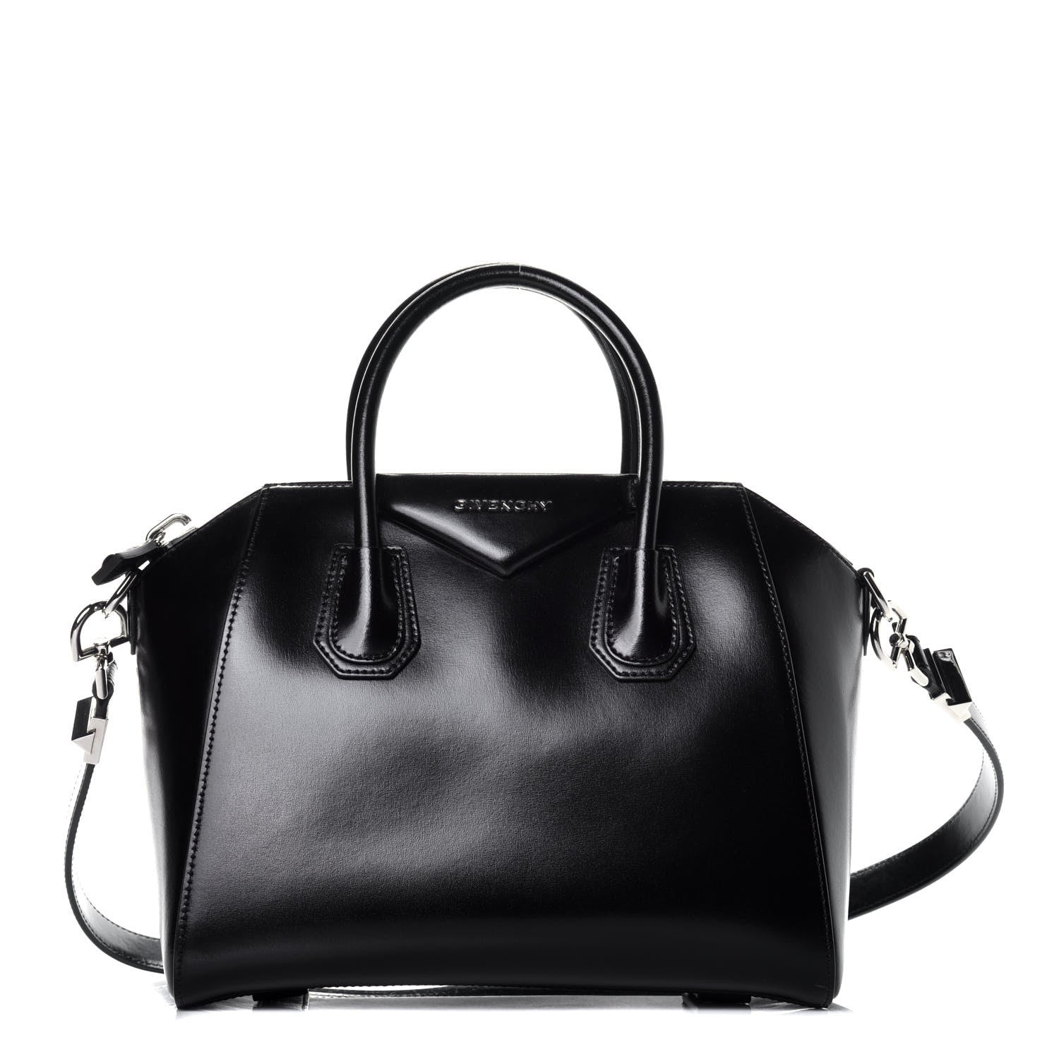 Givenchy Shiny Lord Calfskin Small Antigona Black 1 of 9