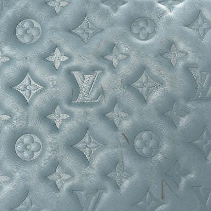 Louis Vuitton Lambskin Embossed Monogram Coussin PM Blue Glacier 7 of 12
