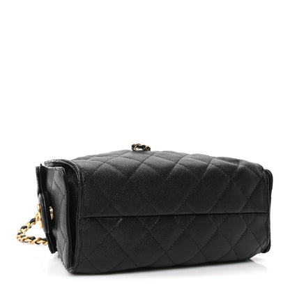 Chanel Caviar Quilted Mini Chanel 25 Handbag Black 4 of 10