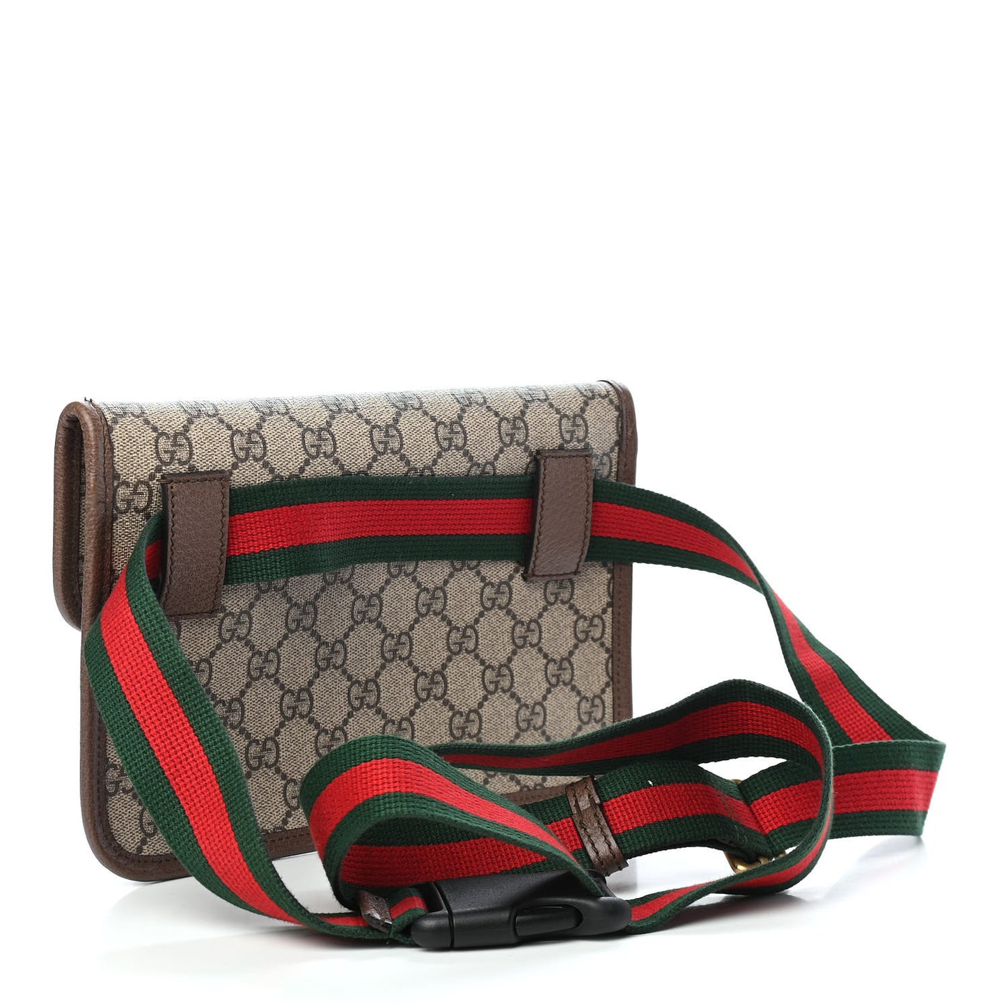 GG Supreme Monogram Neo Vintage Web Belt Bag Brown