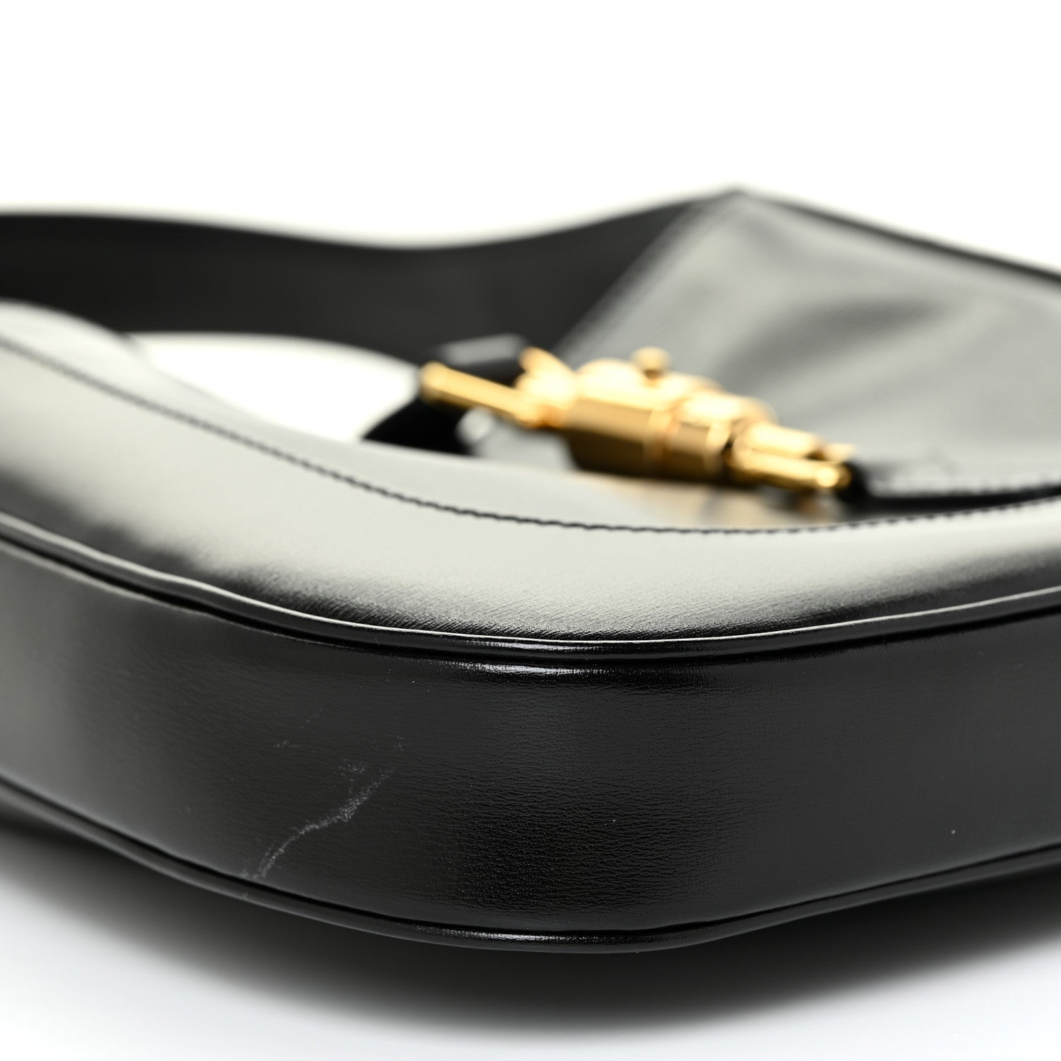 Gucci Boarded Dyana Lux Calfskin Small Jackie 1961 Hobo Black 8 of 11