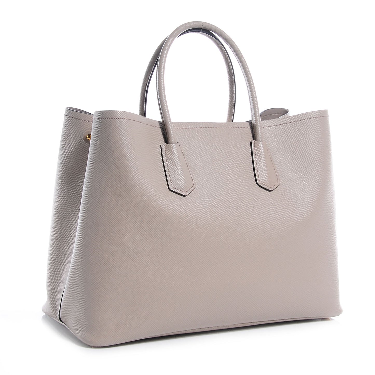 Saffiano Cuir Large Double Bag Pomice