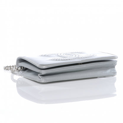 Chanel Patent Strass Wallet On Chain WOC 4 of 8