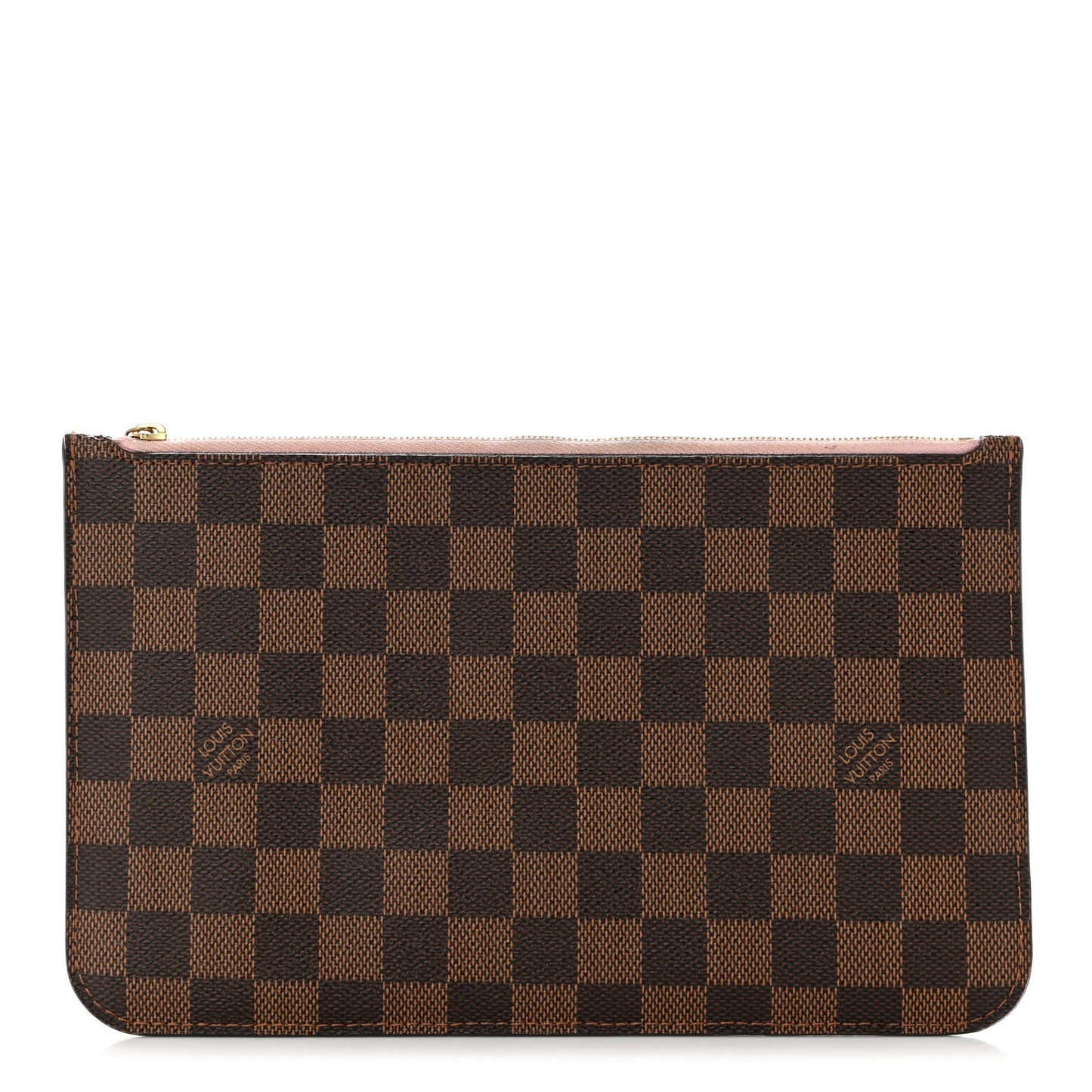 Damier Ebene Neverfull MM GM Pochette Rose Ballerine