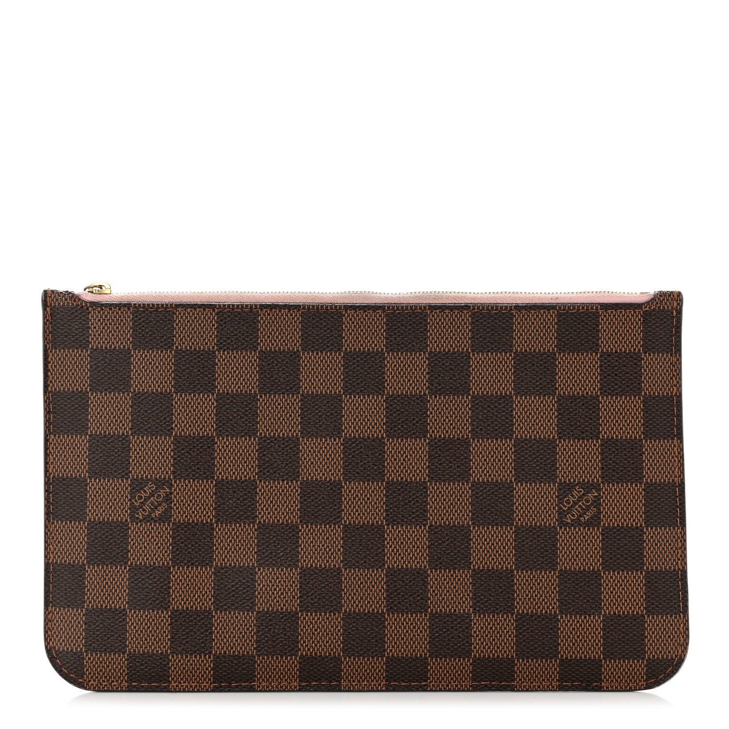 Louis Vuitton Damier Ebene Neverfull MM GM Pochette Rose Ballerine 1 of 8