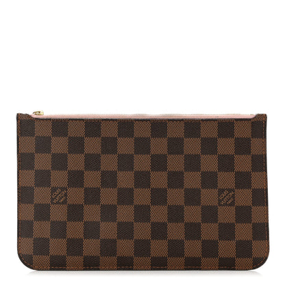 Louis Vuitton Damier Ebene Neverfull MM GM Pochette Rose Ballerine 1 of 8