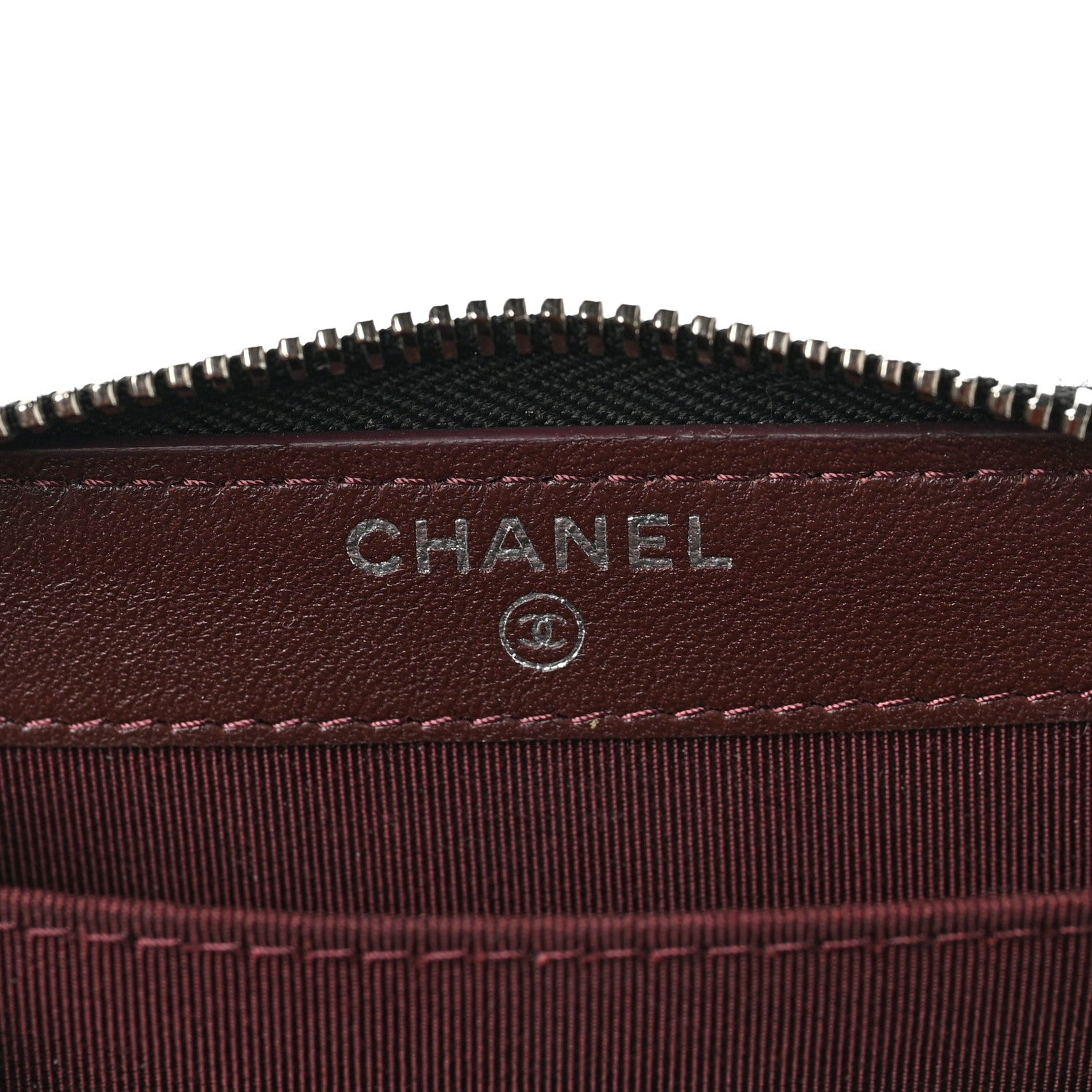 Chanel Lambskin Quilted Zip Coin Purse Black 6 of 8