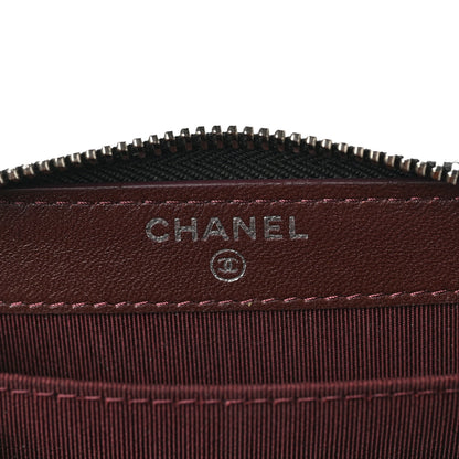 Chanel Lambskin Quilted Zip Coin Purse Black 6 of 8