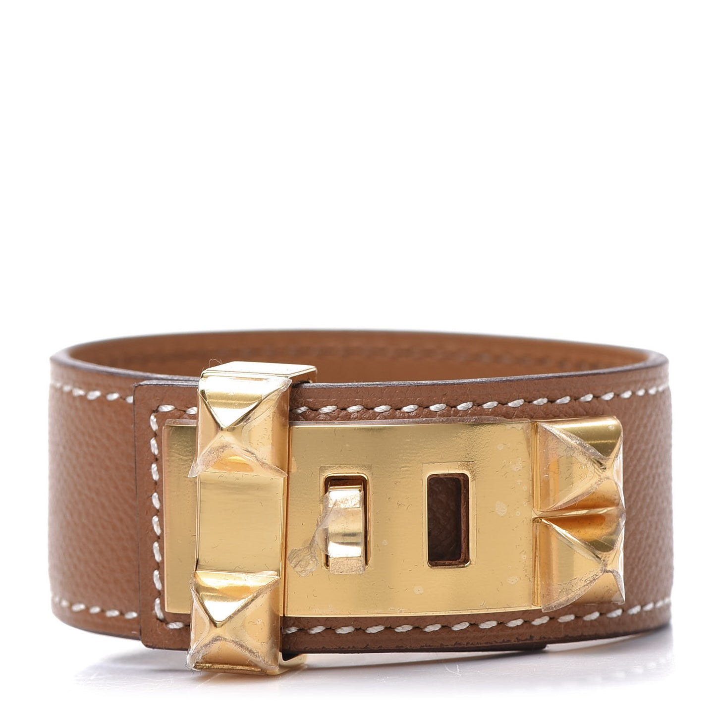 Madame Calfskin Collier de Chien 24 Bracelet T2 Gold