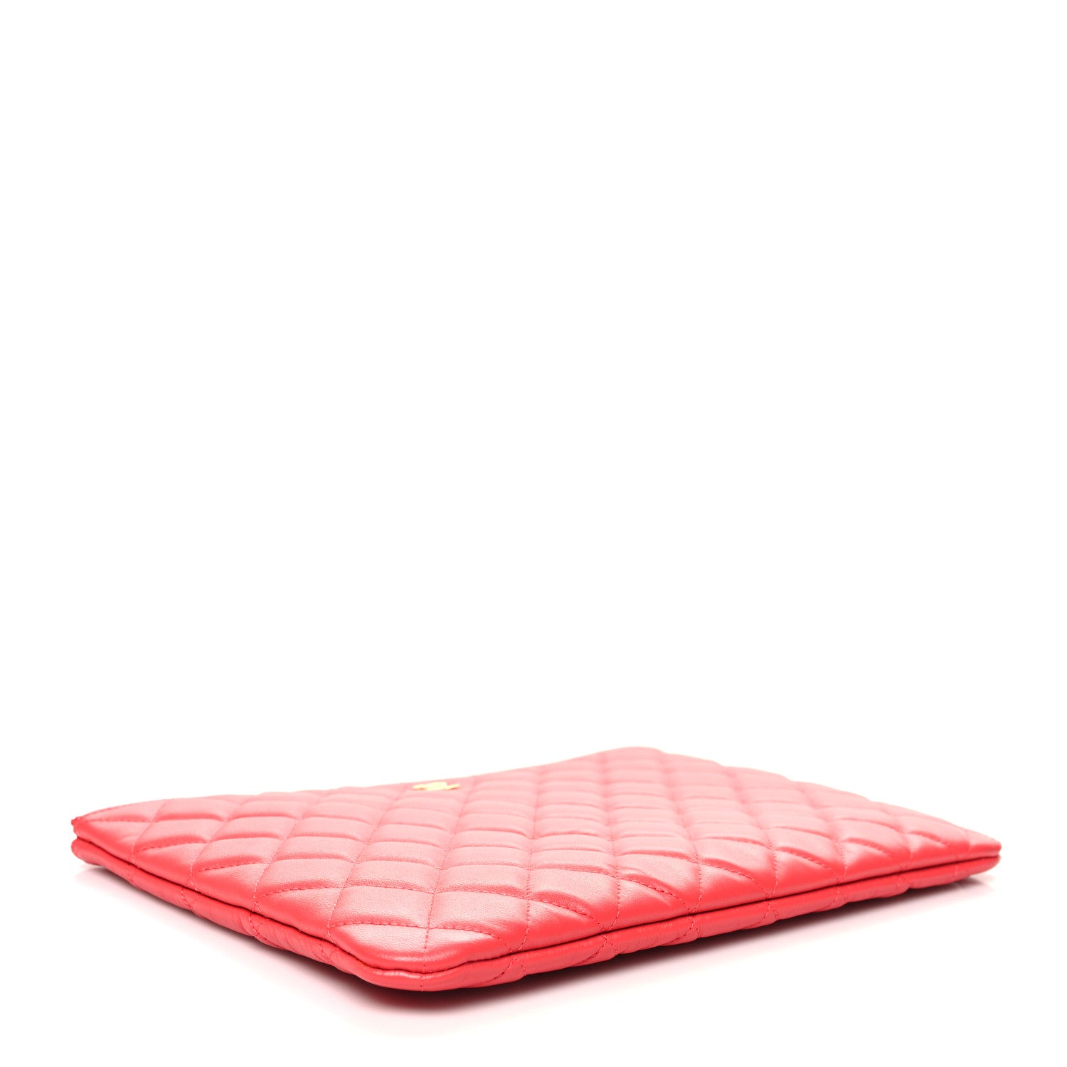 Chanel Lambskin Quilted Medium Cosmetic Case Pink 4 of 11