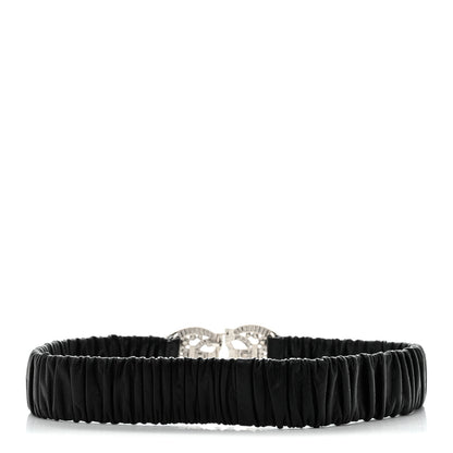 Chanel Lambskin Crystal CC Belt 70 28 Black 2 of 4