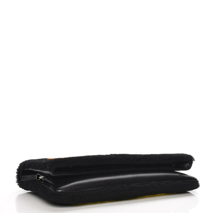 Chanel Shearling Lambskin 100% Clutch Black 4 of 7