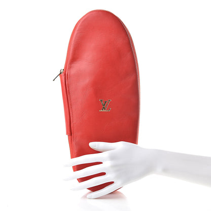 Louis Vuitton X SUPREME Lambskin Slipper Travel Case Red 2 of 8