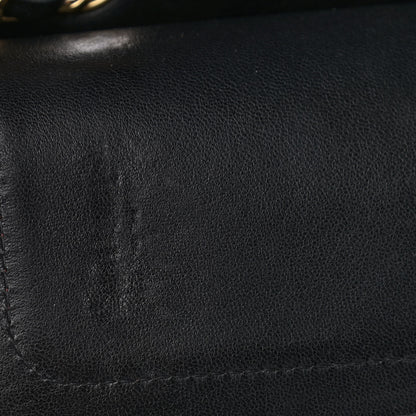 Chanel Lambskin Quilted Medium Double Flap Black 11 of 12