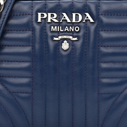 Prada Soft Calfskin Diagramme Crossbody Bag Bleuette 8 of 10