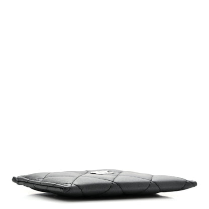 Chanel Pearly Lambskin Quilted Card Holder So Black 3 of 7