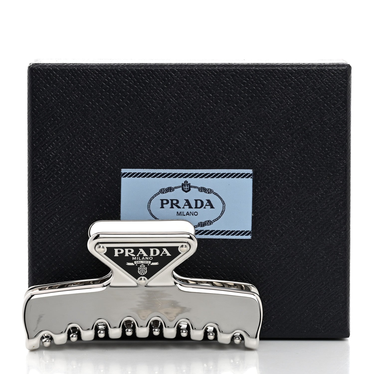 Prada Metal Hair Clip Silver 4 of 4