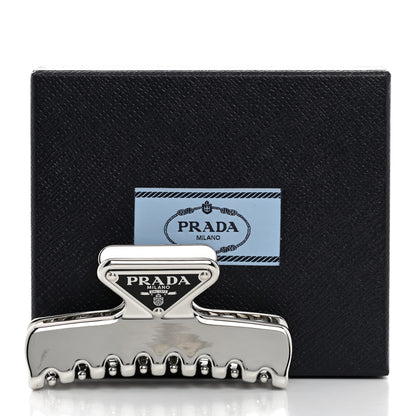 Prada Metal Hair Clip Silver 4 of 4