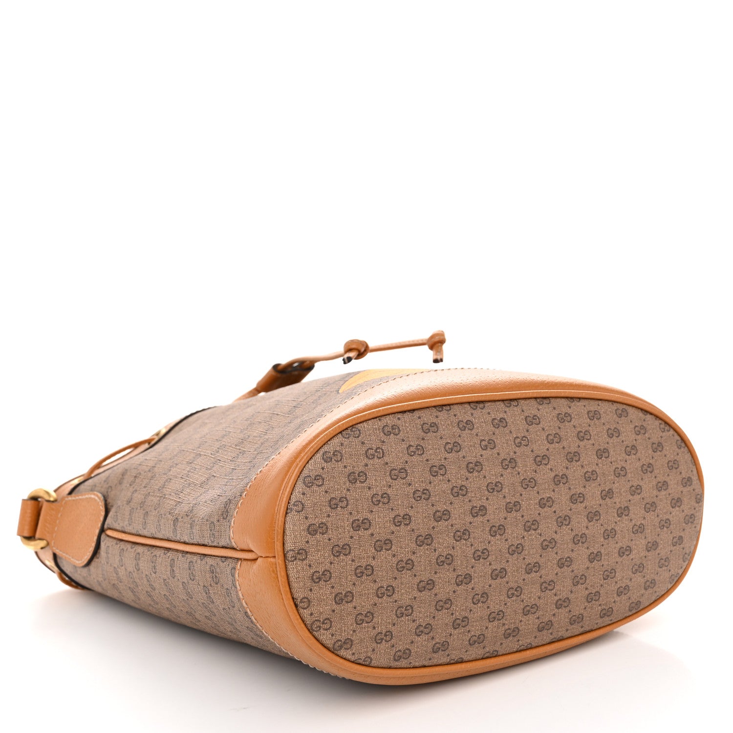 Gucci X DISNEY Mini Vintage GG Supreme Monogram Bucket Bag Beige Vintage Sun Oil 4 of 11