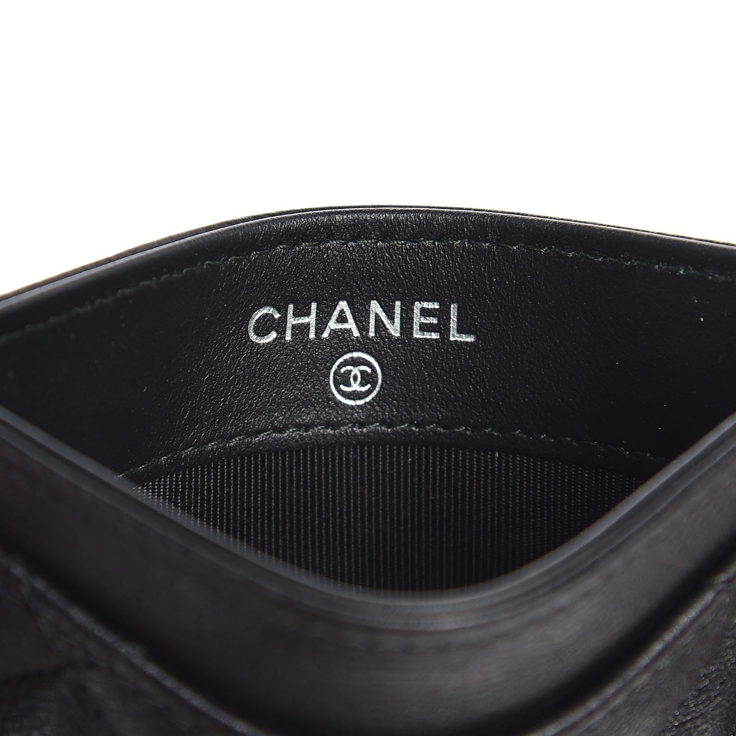 Chanel Calfskin Quilted Card Holder So Black 6 of 9