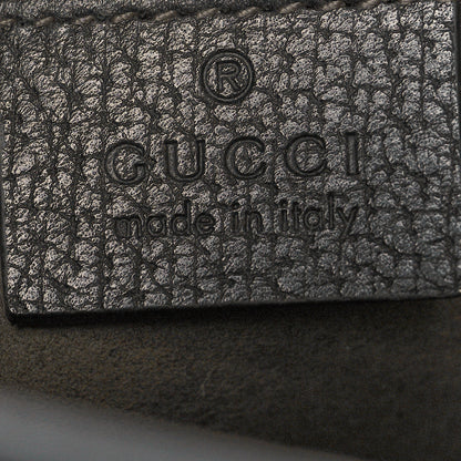 Gucci Textured Dollar Calfskin Nylon Gucci Stripe New Web Cosmetic Case Black Ecru Verde Rosso 6 of 11