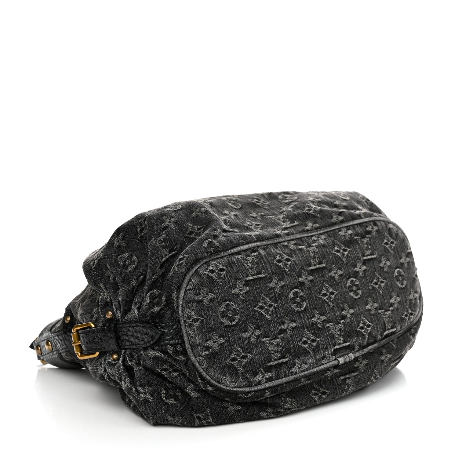 Louis Vuitton LOUIS VUITTON Denim Mahina XS Black 4 of 10
