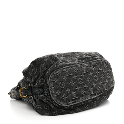 Louis Vuitton LOUIS VUITTON Denim Mahina XS Black 4 of 10