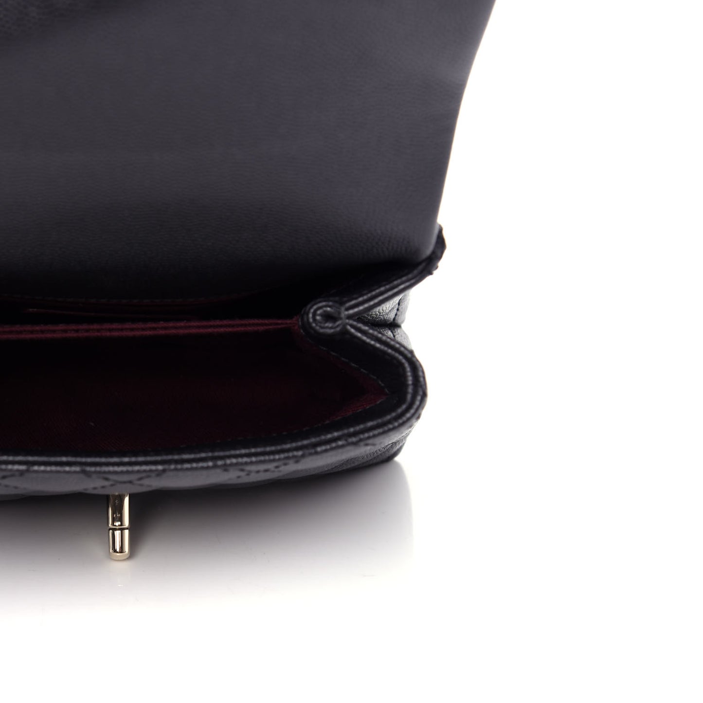 Caviar Quilted Extra Mini Coco Handle Flap Black