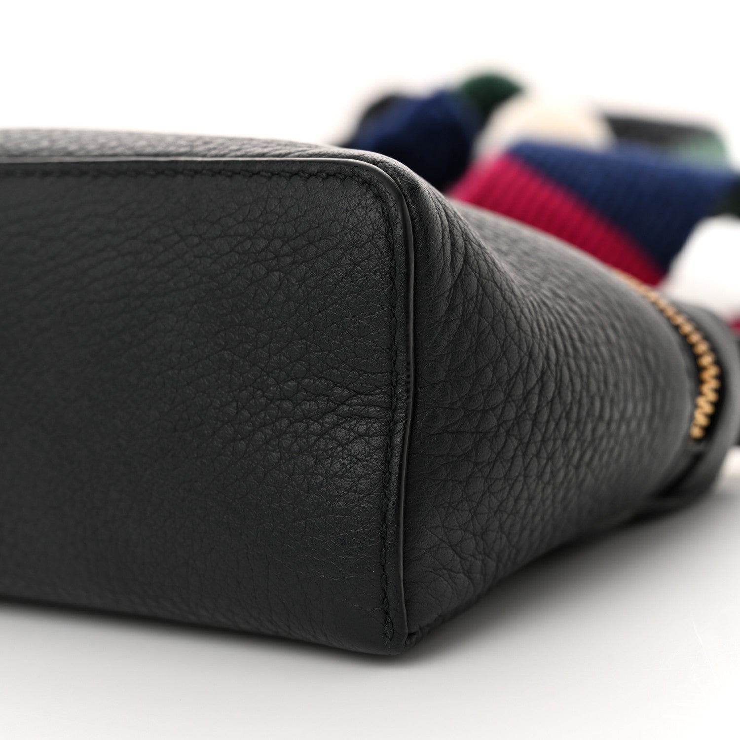 Loro Piana Grained Calfskin L16 Extra Pocket Pouch Navy Blue Multicolor 9 of 11