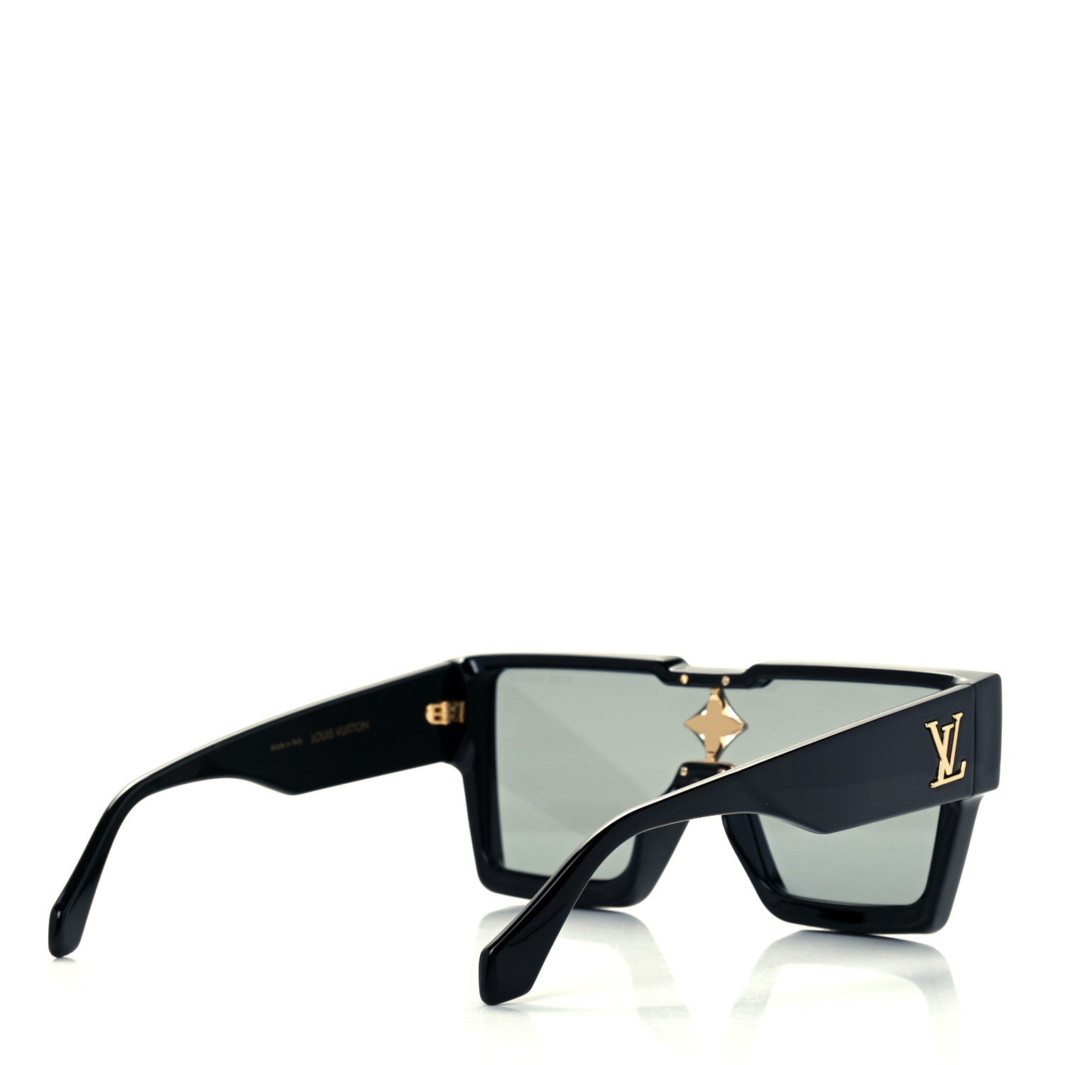 Louis Vuitton Acetate Swarovski Crystal Cyclone Sunglasses Z1578W Black 4 of 8