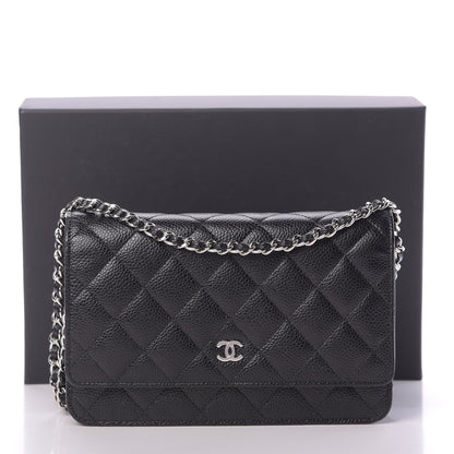 Chanel Caviar Quilted Wallet On Chain WOC Black 12 of 12