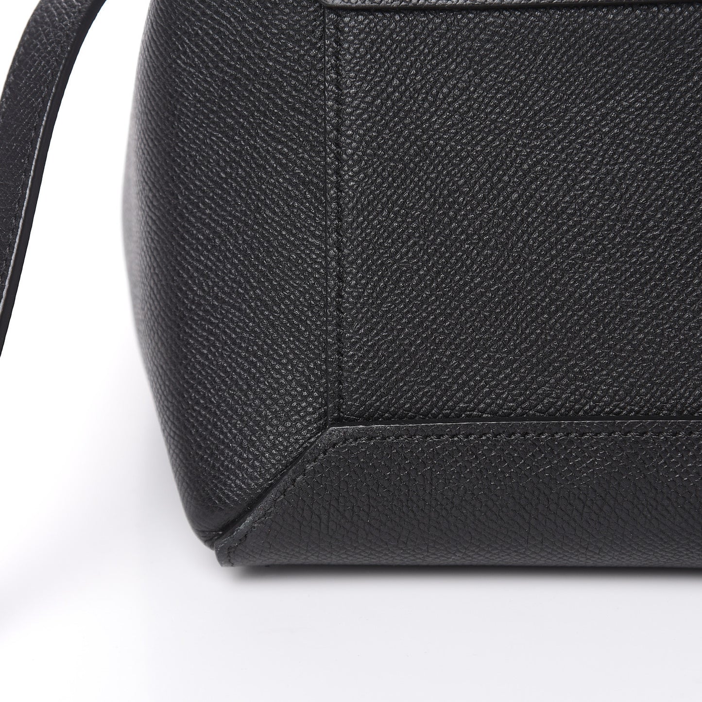 Grained Calfskin Micro Belt Bag Black