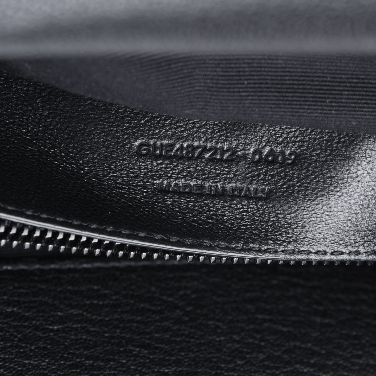 Sheepskin Matelasse Chevron Monogram Monochrome Large College Satchel Black