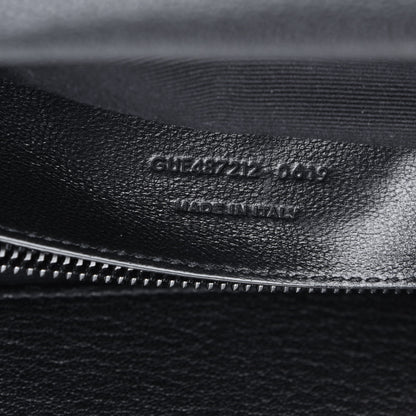 Saint Laurent Sheepskin Matelasse Chevron Monogram Monochrome Large College Satchel Black 8 of 14