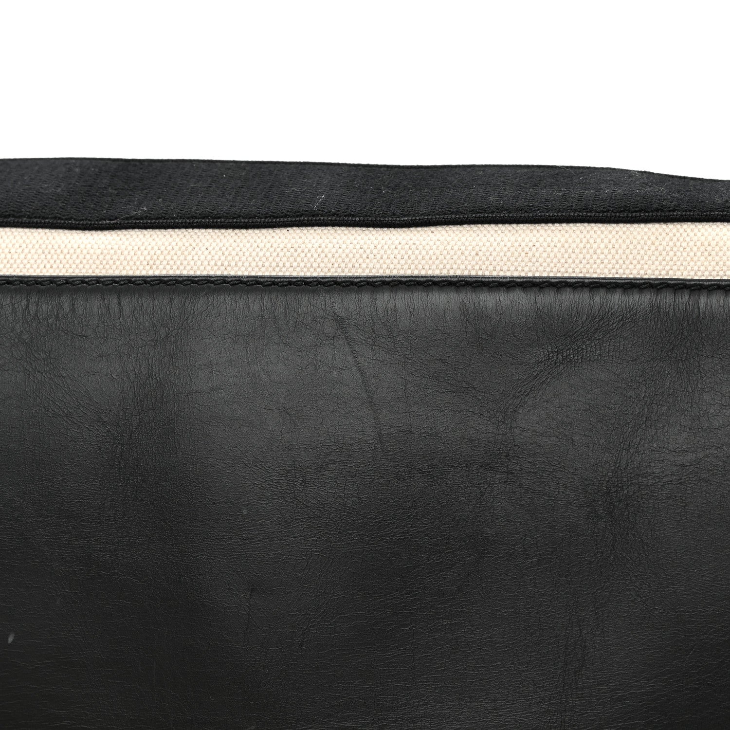 Balenciaga Cotton Canvas Calfskin M Navy Cabas Natural Black 15 of 18