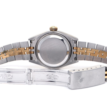 Rolex Stainless Steel 18K Yellow Gold Mother of Pearl 31mm Oyster Perpetual Datejust Watch Decorated Champagne Roman 78273 4 of 4