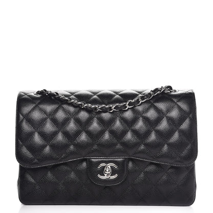 Chanel Caviar Quilted Jumbo Double Flap Black 1 of 9
