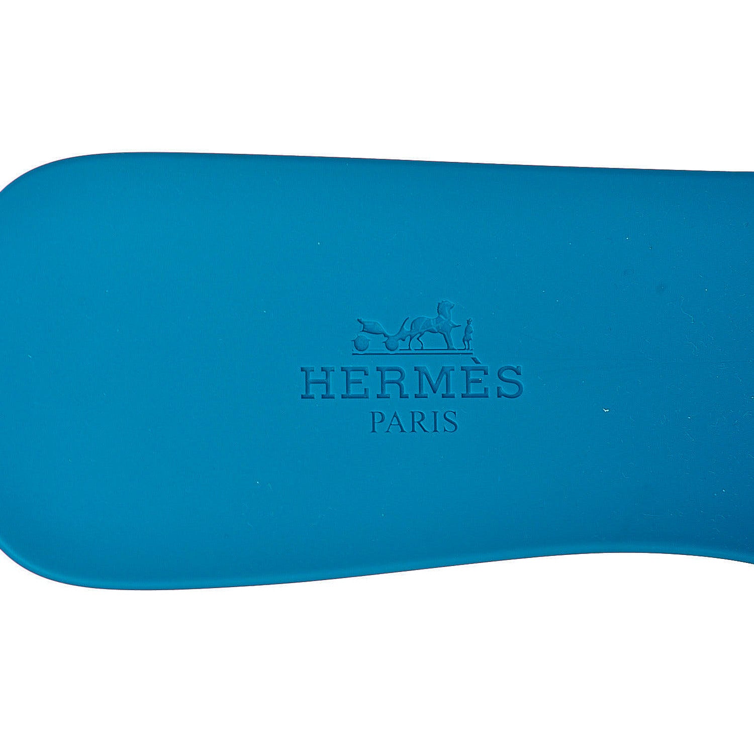 Hermes Rubber Aloha Sandals 38 Bleu Vif 6 of 7