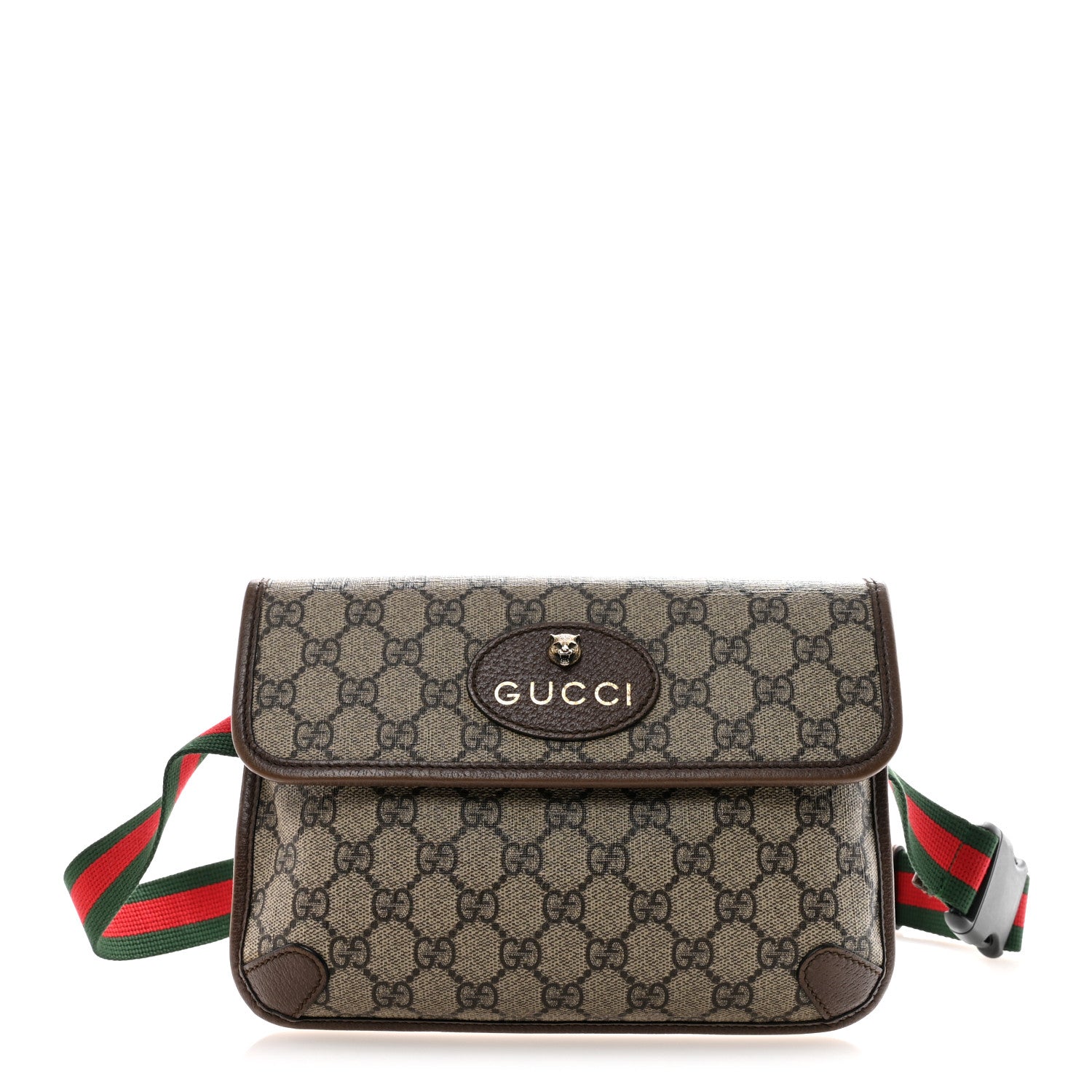 Gucci GG Supreme Monogram Neo Vintage Web Belt Bag Brown 1 of 13
