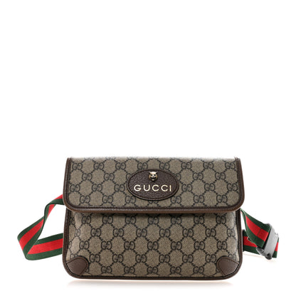 Gucci GG Supreme Monogram Neo Vintage Web Belt Bag Brown 1 of 13