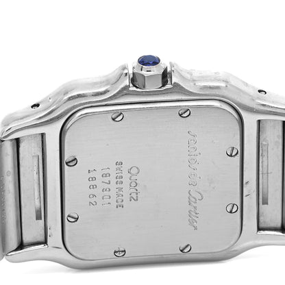 Cartier Stainless Steel 18K Yellow Gold 29mm Santos De Cartier Galbee Quartz Watch 4 of 4