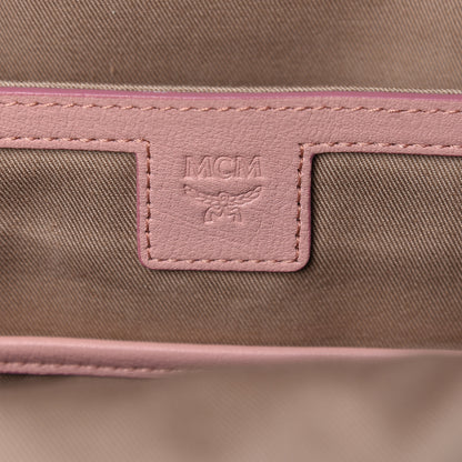 MCM Calfskin Ottomar Monogram Small Backpack Pink 6 of 11
