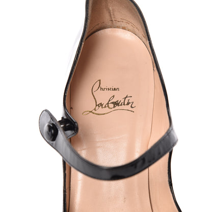 Christian Louboutin Patent Iowa Zeppa Mary Jane Platform Pumps 39.5 Black 9 of 14