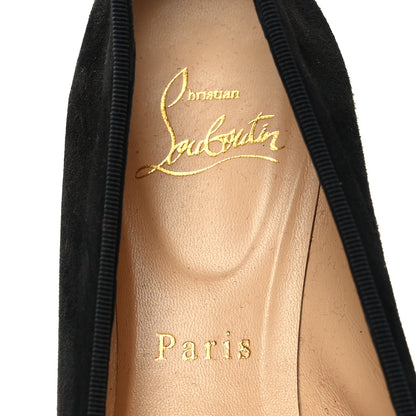Christian Louboutin Velvet Womens Ascot Girl Loafers 38 Black 7 of 8