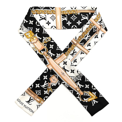 Louis Vuitton Silk Monogram Confidential Bandeau Black 1 of 4