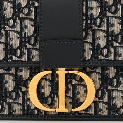 Christian Dior Oblique 30 Montaigne Flap Bag Blue 8 of 10